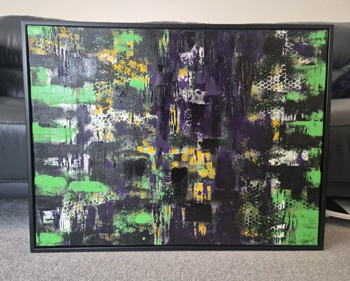 Neon Fracture by Nima Kanji, 絵画 for Sale on Singulart