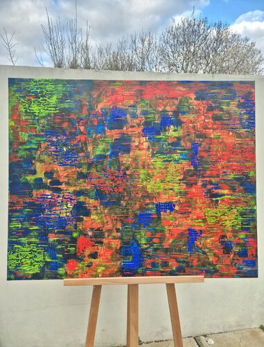 Chromatic Eruption de Nima Kanji, Pintura a la venta en Singulart