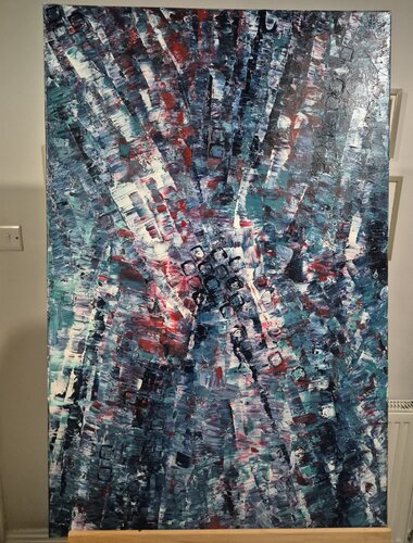 Fractured Signal by Nima Kanji, 絵画 for Sale on Singulart