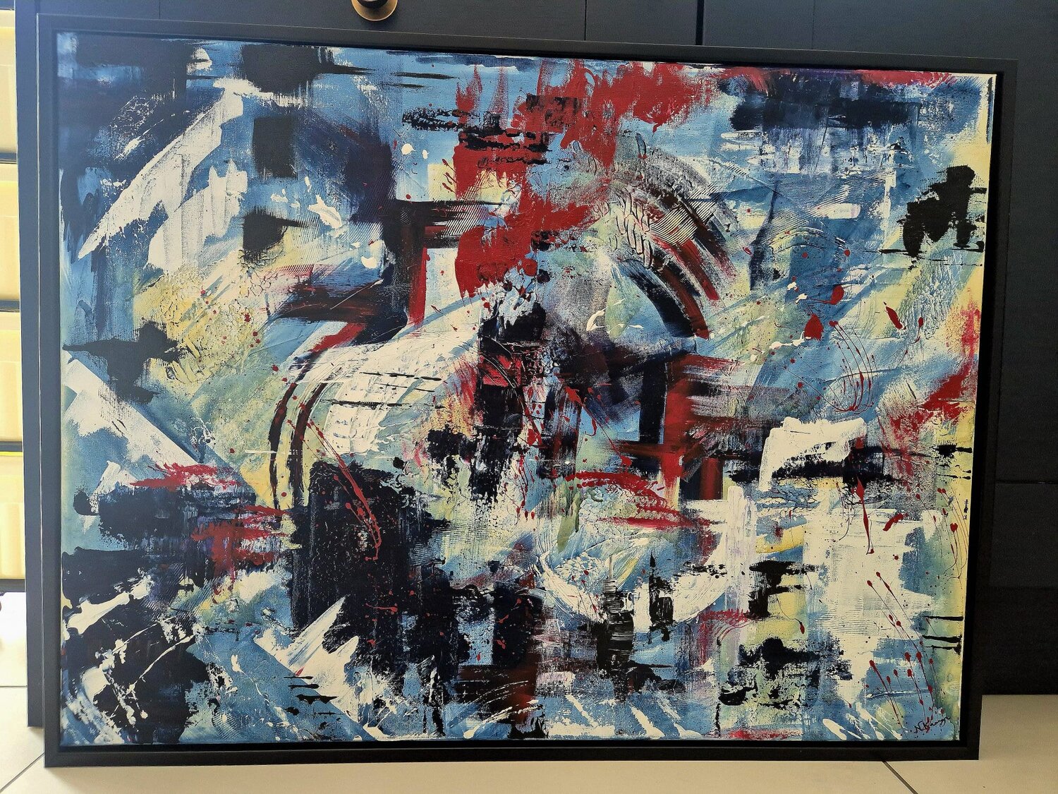 Concrete Symphony Nima Kanji Dipinto originale in vendita