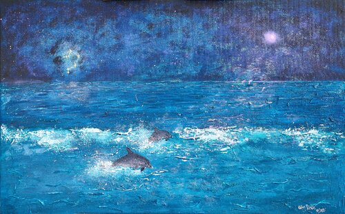 Luminaris – Hüter des Sternenwissens by Kathrin Richter, 絵画 for Sale on Singulart