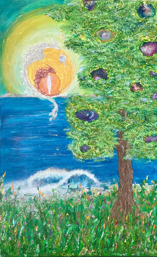 SOLUNARIS – DIE HÜTER DES LICHTS by Kathrin Richter, Painting for Sale on Singulart