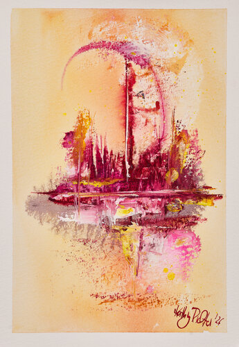 Goldene Städte der neuen Zeit | #11 de Kathrin Richter, Pintura a la venta en Singulart