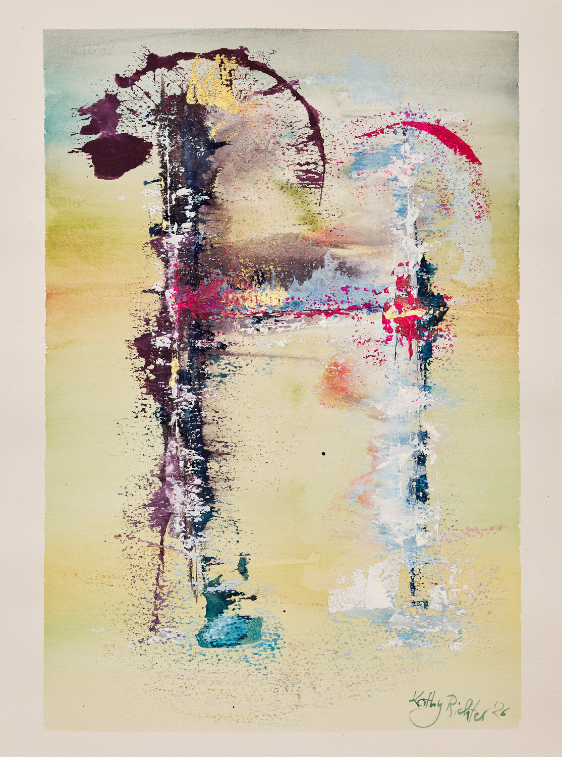 Goldene Städte der neuen Zeit | #33 Kathrin Richter Original painting for sale