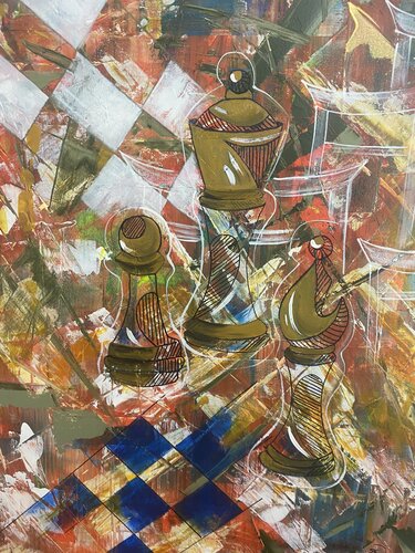 Serie Puentes van Rosana Mendes Lucas, Schilderij te koop op Singulart