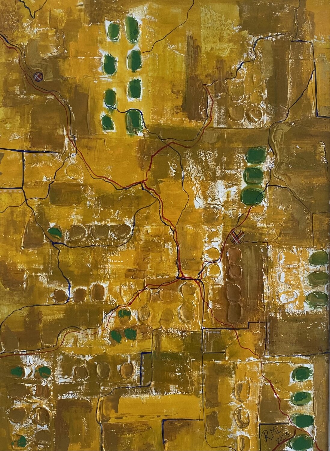 Serie Laberintos Rosana Mendes Lucas Pintura original en venta