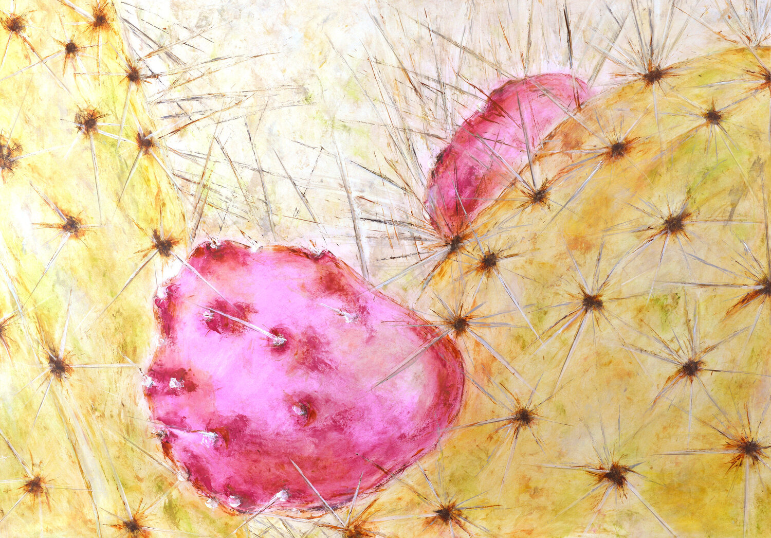 cactus 1 Carmen Lindahl Peinture originale à vendre