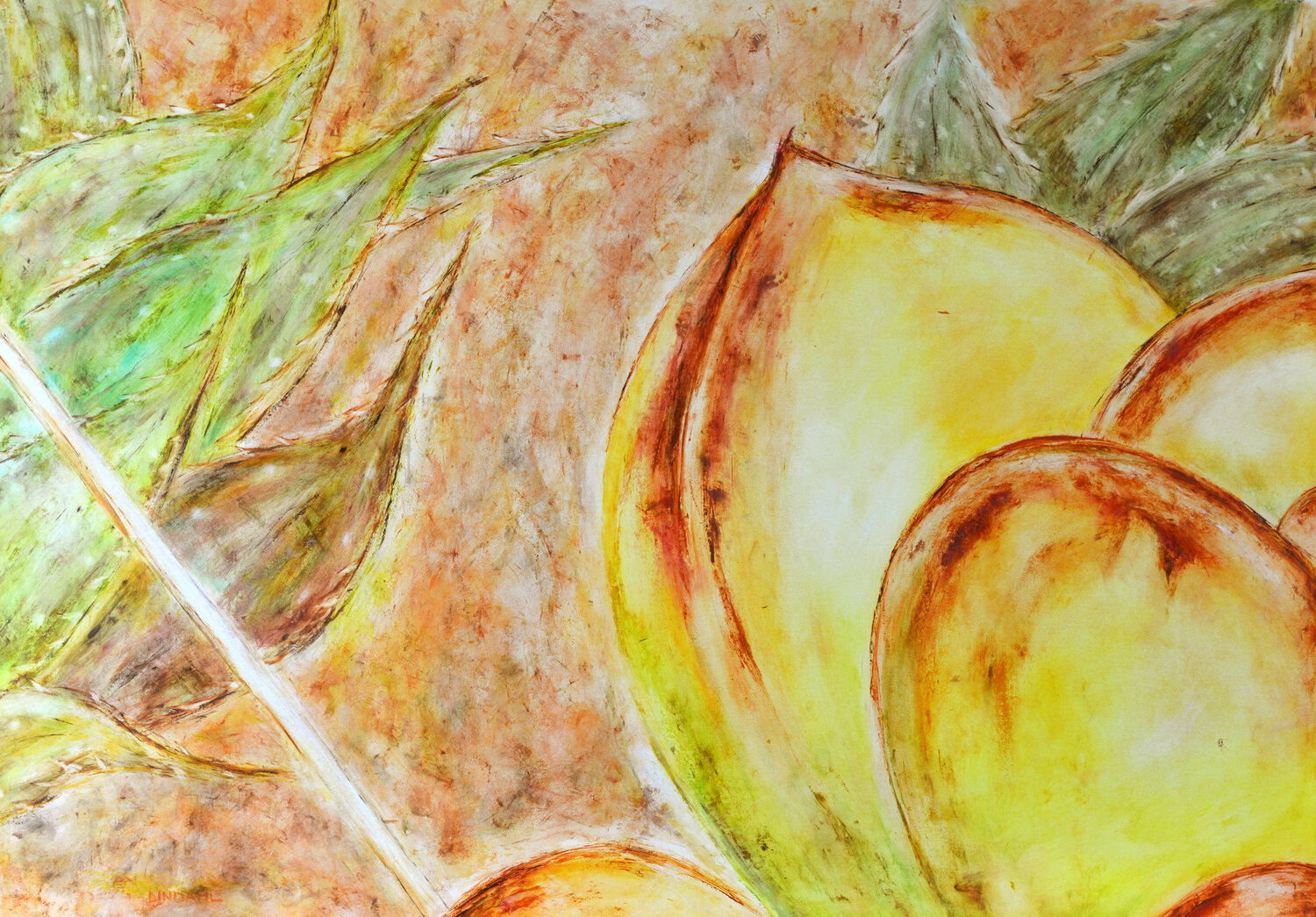 succulent Carmen Lindahl Original painting for sale