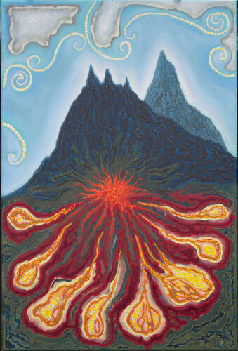 Hidden fire de Dadi Gudbjornsson, Pintura a la venta en Singulart