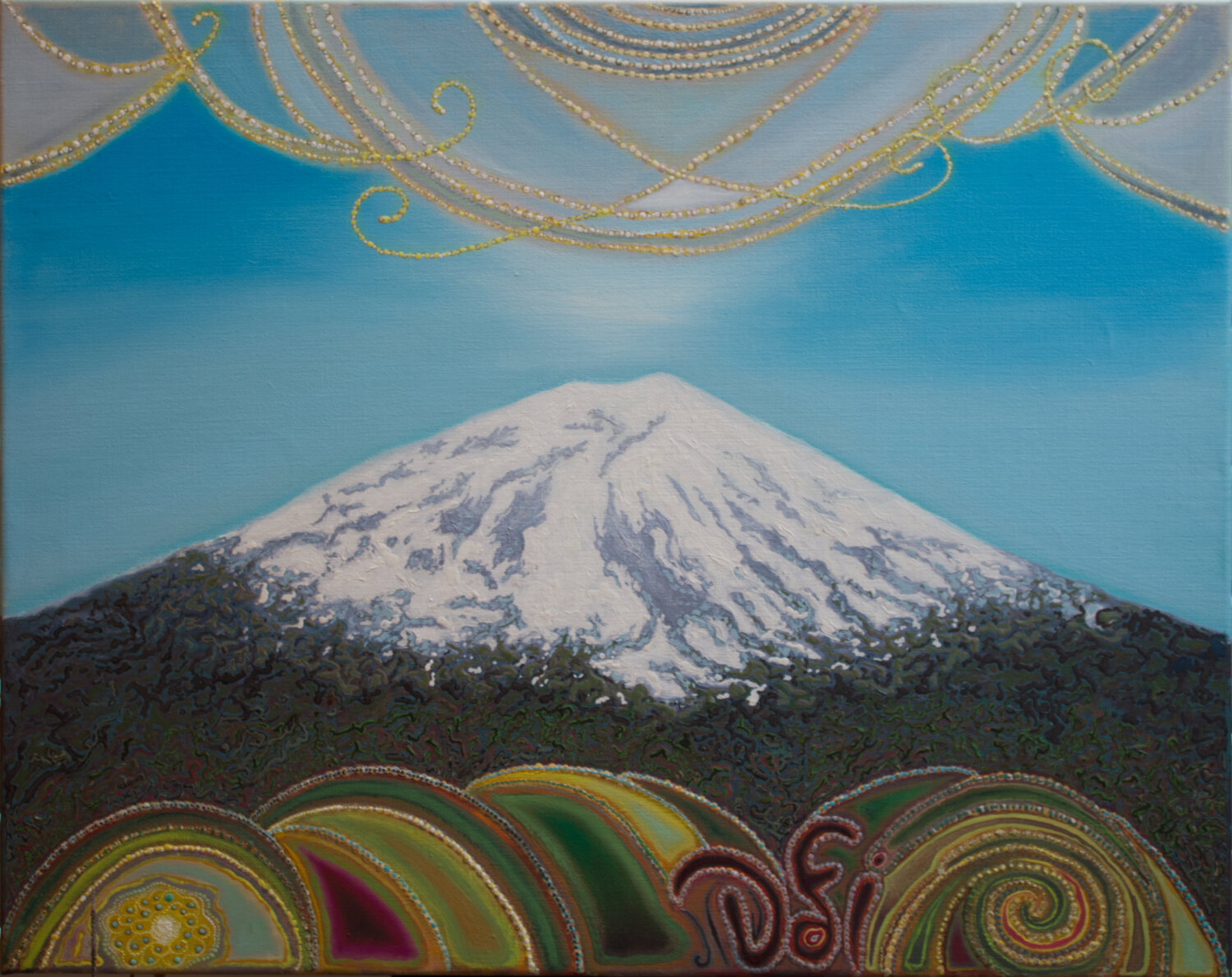 Sleeps soundly now. Dadi Gudbjornsson Original painting for sale