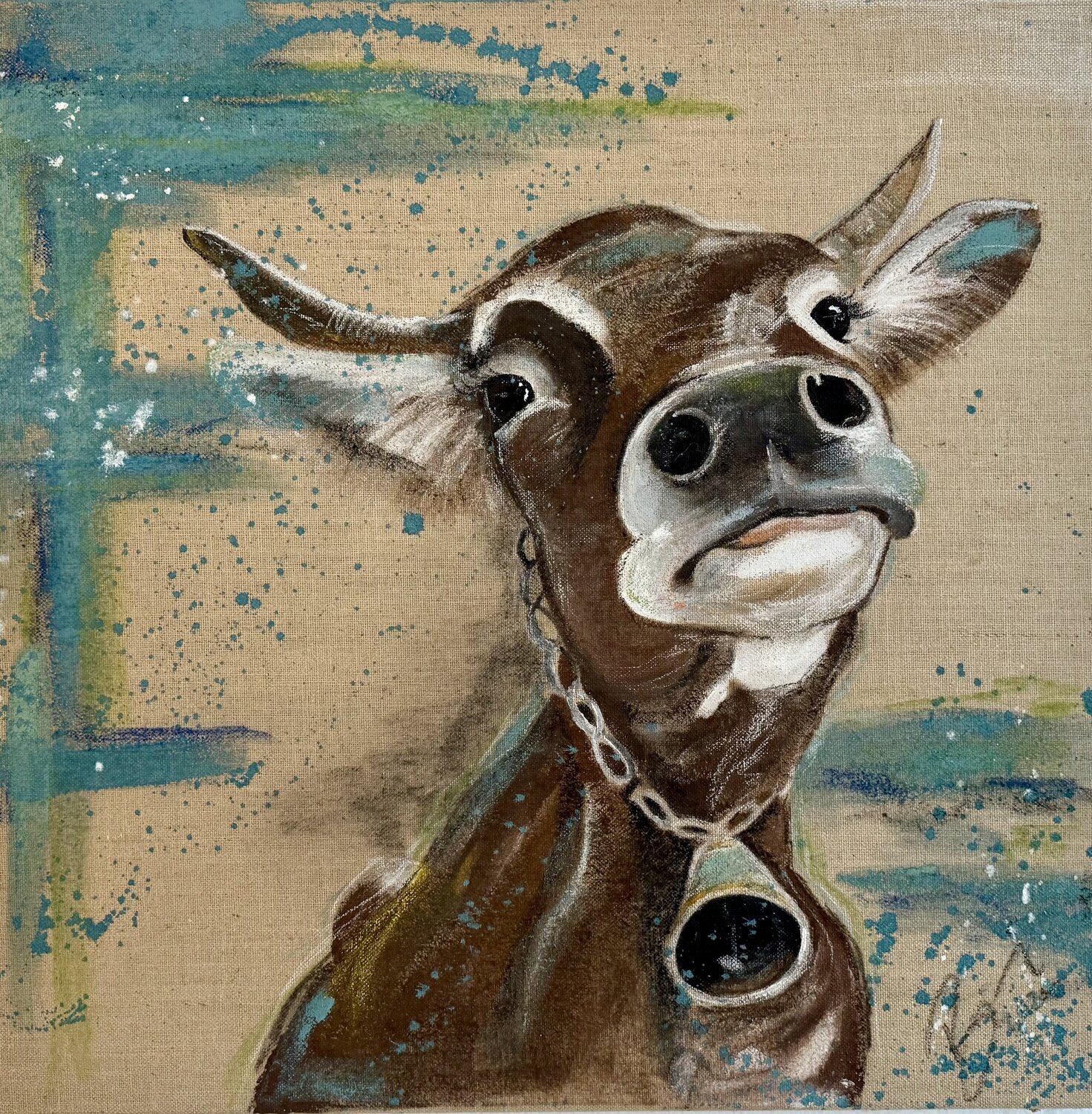 Klara Barbara Farbenrausch Original painting for sale