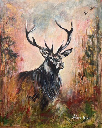 Keeper of the Quiet Land par Arlene Peters, Peinture en vente sur Singulart