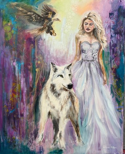 Embrace the Regal Essence by Arlene Peters, 絵画 for Sale on Singulart
