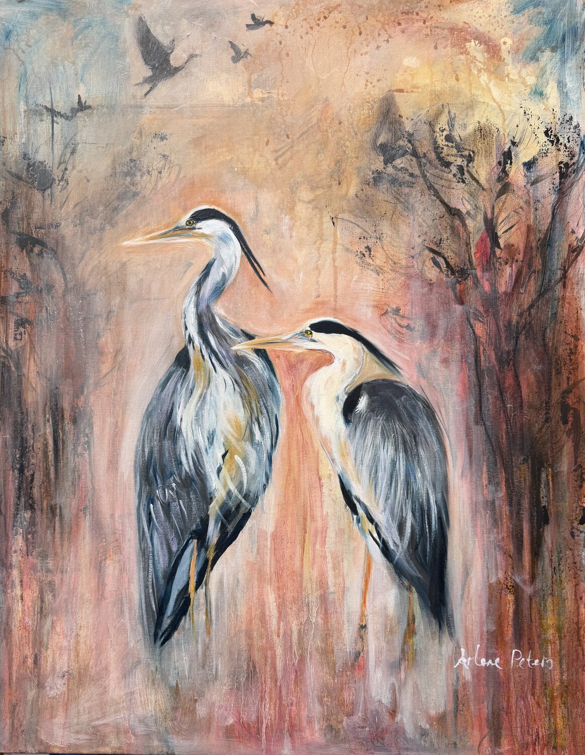 In Quiet Company Arlene Peters Origineel schilderij te koop