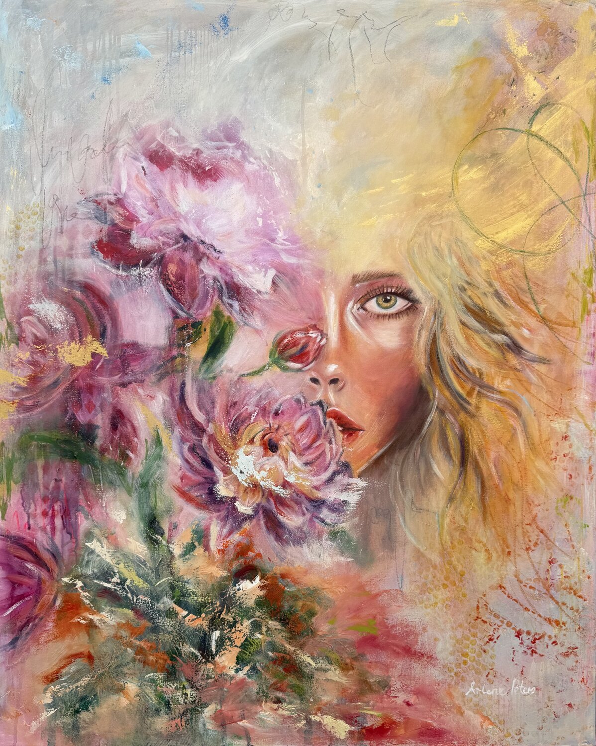 Beauty’s Blush Arlene Peters Pintura original en venta
