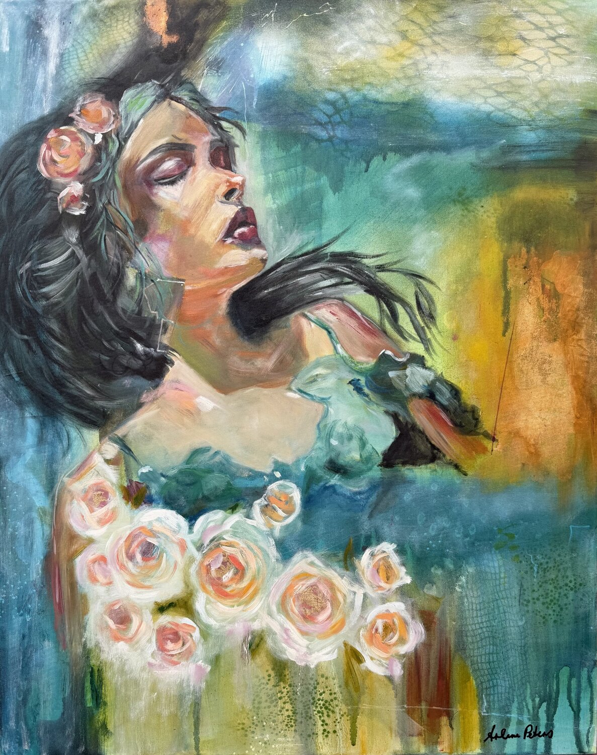 Enveloped in Splendour Arlene Peters Peinture originale à vendre