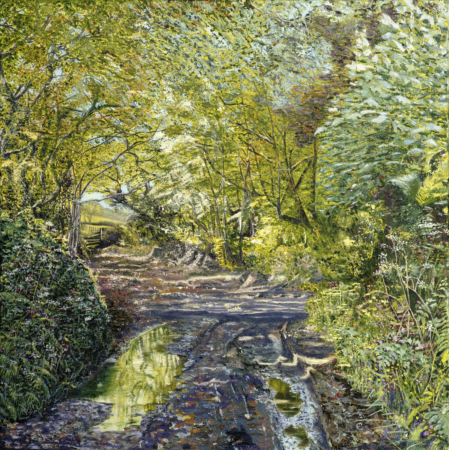 Butterwell Lane Chris Edwards Originalgemälde zu verkaufen