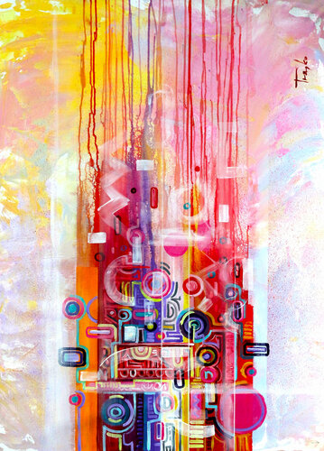 Internet of Things | World Wide Web I Traces van Trayko Popov, Schilderij te koop op Singulart