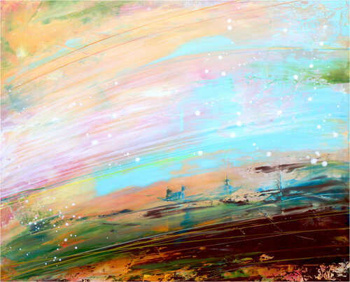 Spring Wind  | Connected | Parallel Line van Trayko Popov, Schilderij te koop op Singulart