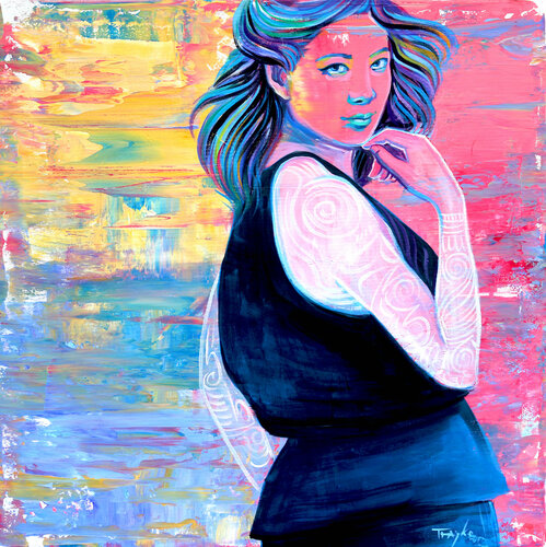 Pretty Girl van Trayko Popov, Schilderij te koop op Singulart