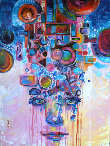 Don't Even Think About It van Trayko Popov, Schilderij te koop op Singulart