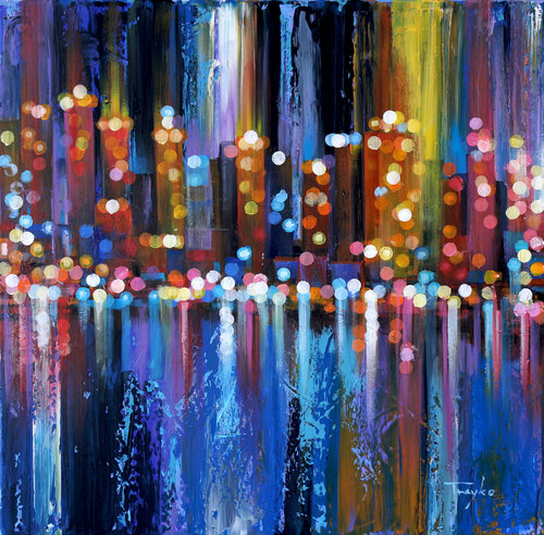 City Lights van Trayko Popov, Schilderij te koop op Singulart