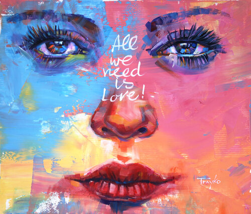 All You Need Is Love van Trayko Popov, Schilderij te koop op Singulart