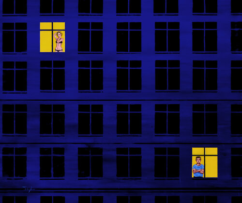 When Everyone Else is Asleep 2 || Thinking of you van Trayko Popov, Schilderij te koop op Singulart