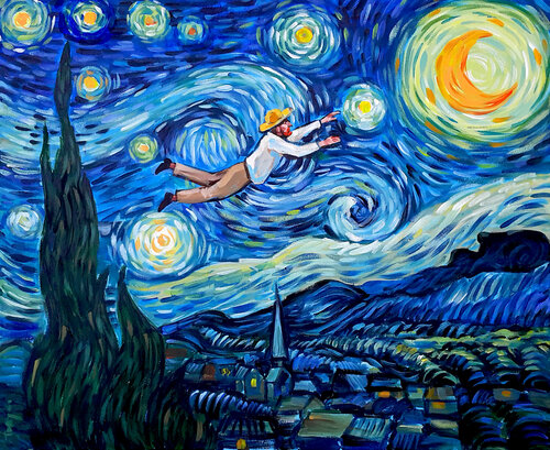 To The Stars van Trayko Popov, Schilderij te koop op Singulart