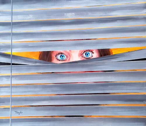 Surprised van Trayko Popov, Schilderij te koop op Singulart