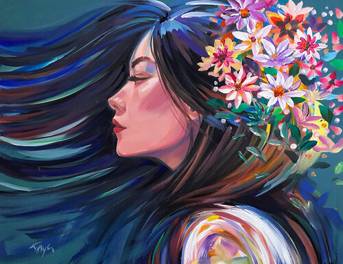 Flowers van Trayko Popov, Schilderij te koop op Singulart