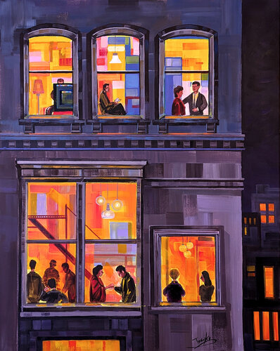 Neighborhood van Trayko Popov, Schilderij te koop op Singulart