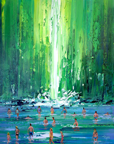 Friday Morning Swim van Trayko Popov, Schilderij te koop op Singulart