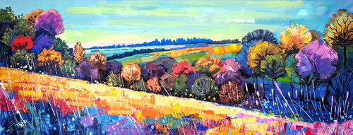 Where the Fields Remember van Trayko Popov, Schilderij te koop op Singulart