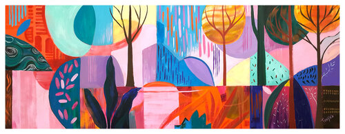 Symphony of the Seasons van Trayko Popov, Schilderij te koop op Singulart