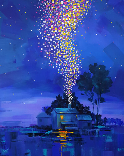 Home, Sweet Home... van Trayko Popov, Schilderij te koop op Singulart