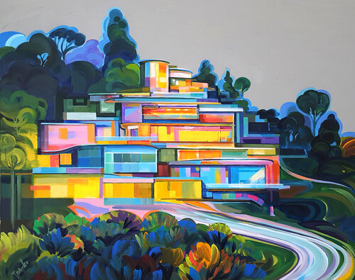 The House of Light van Trayko Popov, Schilderij te koop op Singulart