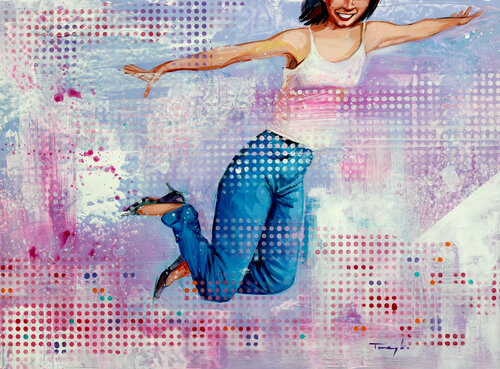 Jumping High. Dreams. Life van Trayko Popov, Werk op papier te koop op Singulart