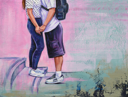 The Kiss van Trayko Popov, Schilderij te koop op Singulart