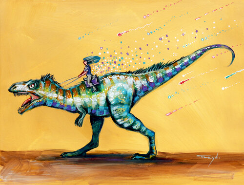 Victory. Victor. Vanquisher van Trayko Popov, Werk op papier te koop op Singulart