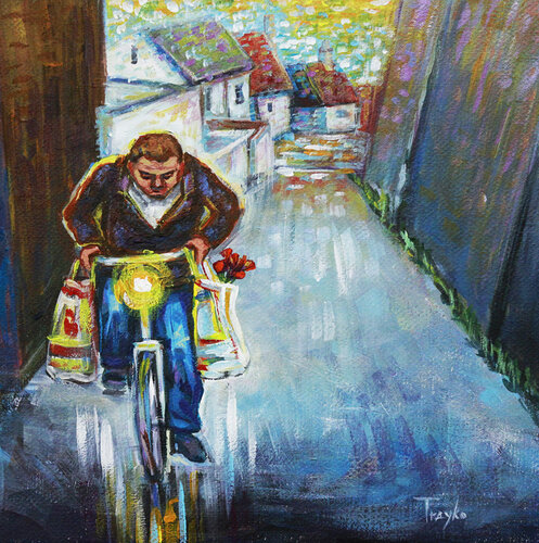 At the end of every hard day van Trayko Popov, Schilderij te koop op Singulart