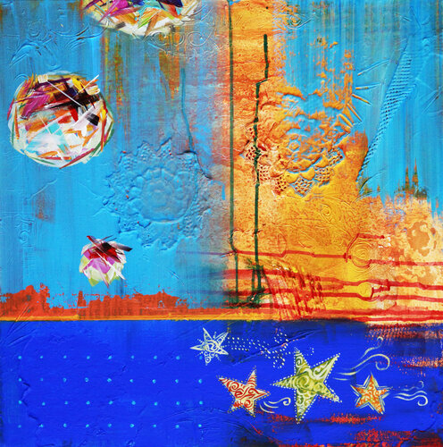 Happy new year. Season's greetings. Holidays von Trayko Popov, Malerei kaufen auf Singulart