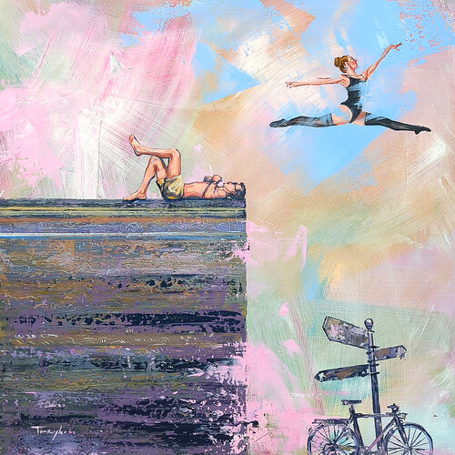 Dream | Life | Edge of the world van Trayko Popov, Schilderij te koop op Singulart