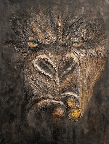 Gib dem Affen keinen Zucker by Simone Götz, Painting for Sale on Singulart