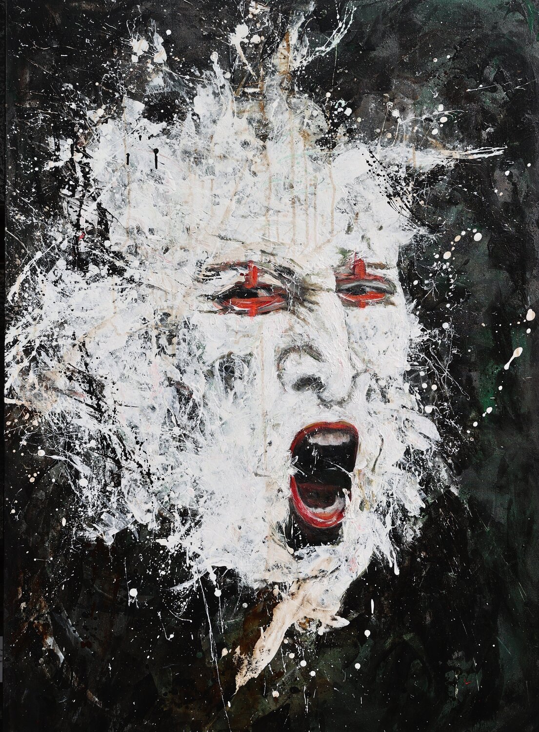 DER LETZTE SCHREI Simone Götz Original painting for sale