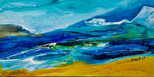 Azurblaue Weite by Marianne Schöfmann (Maris), Painting for Sale on Singulart