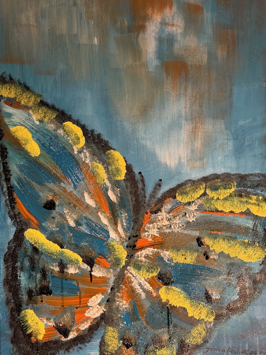 Butterfly - everything changes Jovica Noah Kostic Dipinto originale in vendita