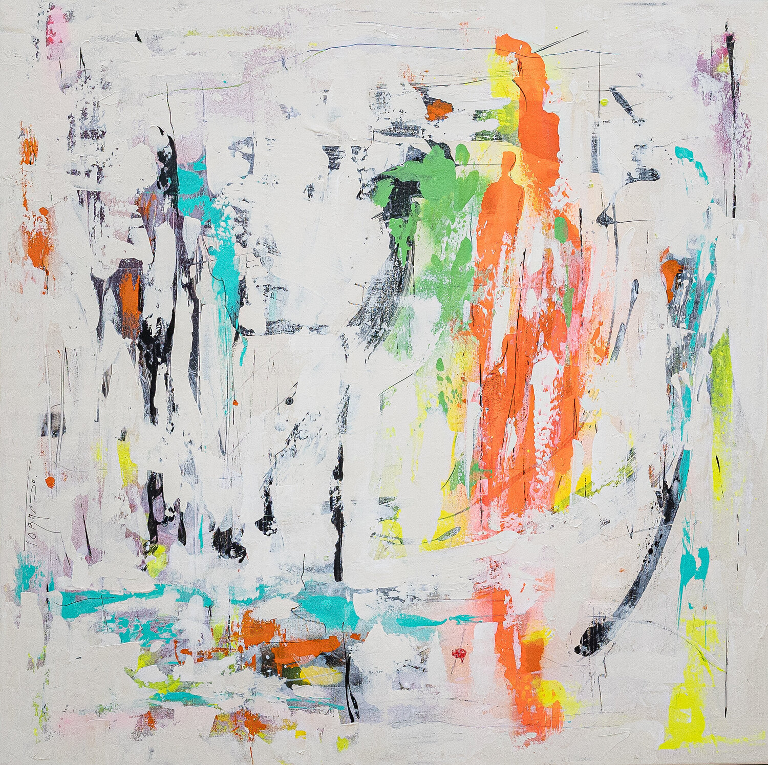 ¨"Multitud" Lola Torrado Peinture originale à vendre