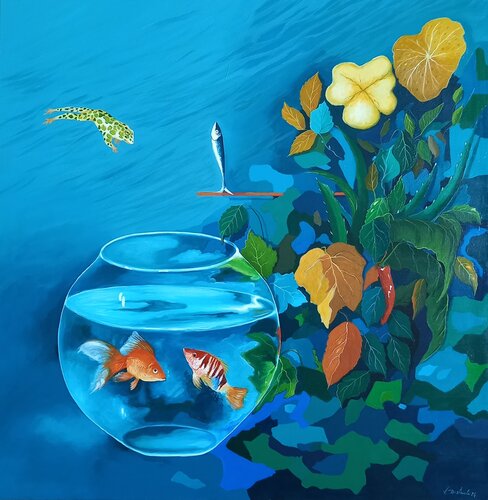 Shared space (spazio condiviso) par Distante Vito, Peinture en vente sur Singulart