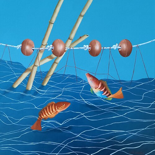 Insidiose trame par Distante Vito, Peinture en vente sur Singulart